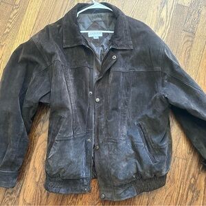 Charles Klein Women's Suede Jacket - Dark Brown